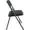 Flash Furniture Advantage Black Padded Metal Folding Chair, Black 1" Fabric Seat DPI903F-BLKBLK - alternate 7
